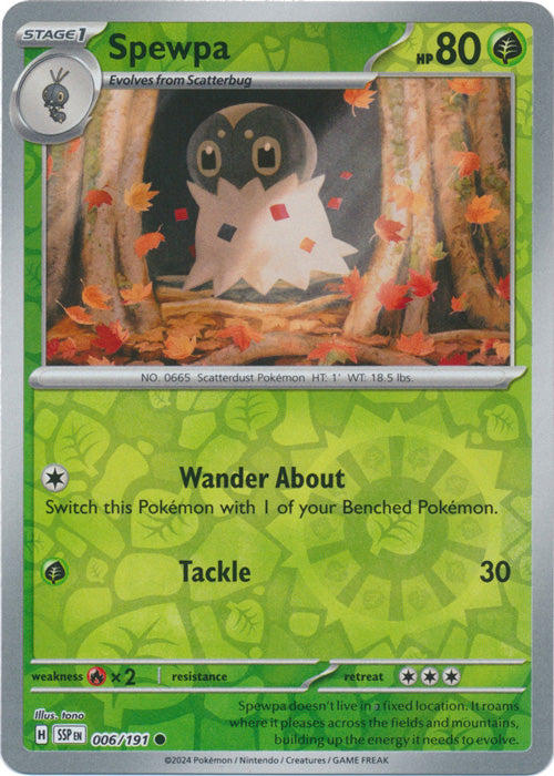 Spewpa - 006/191 - Common - Reverse Holo