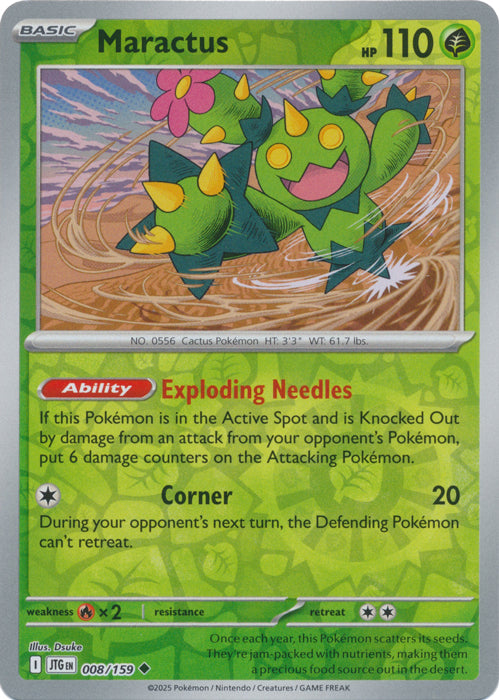 Maractus - 008/159 - Uncommon - Reverse Holo
