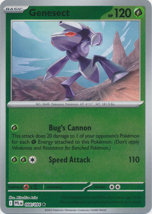 Genesect - 008/094 - Rare - Reverse Holo