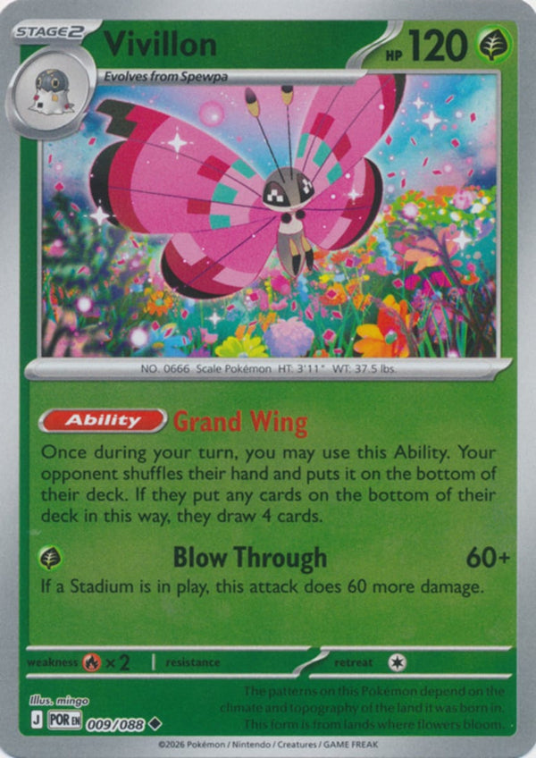 Vivillon - 009/088 - Uncommon - Reverse Holo
