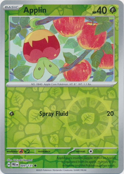 Applin - 009/131 - Common - Reverse Holo