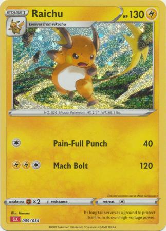 Raichu - 009/034 - Holo Promo