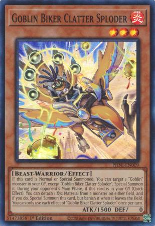 Goblin Biker Clatter Sploder - PHNI-EN009 - Super Rare - 1st Edition