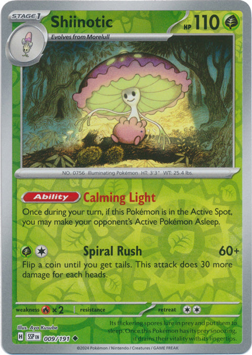 Shiinotic - 009/191 - Uncommon - Reverse Holo