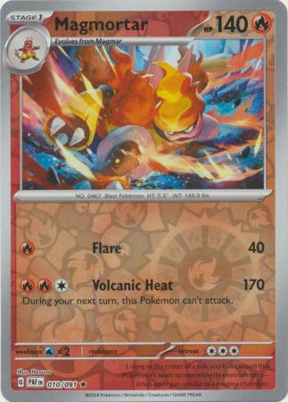 Magmortar - 010/091 - Rare - Reverse Holo