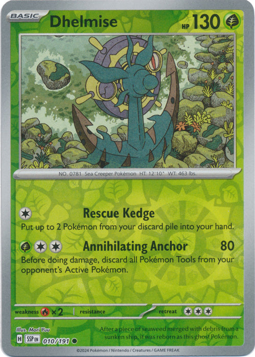 Dhelmise - 010/191 - Common - Reverse Holo