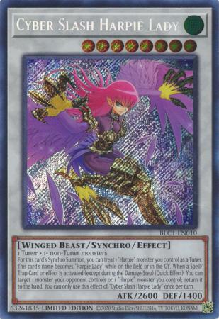 Cyber Slash Harpie Lady - BLC1-EN010 - Secret Rare - Limited Edition