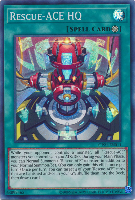 Rescue-ACE HQ - OP21-EN011 - Super Rare - Unlimited