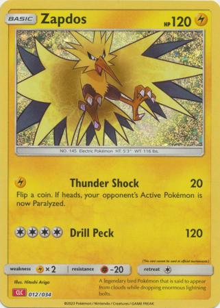 Zapdos - 012/034 - Holo Promo