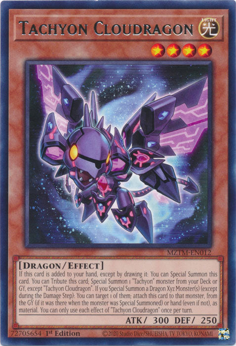 Tachyon Cloudragon - MZTM-EN012 - Rare - 1st Edition