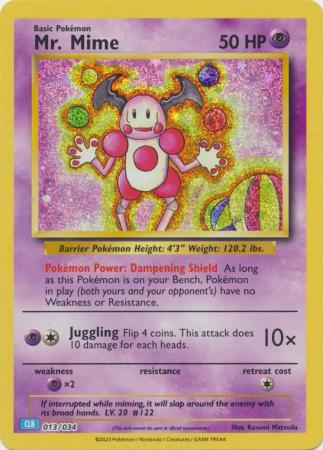 Mr. Mime - 013/034 - Holo Promo