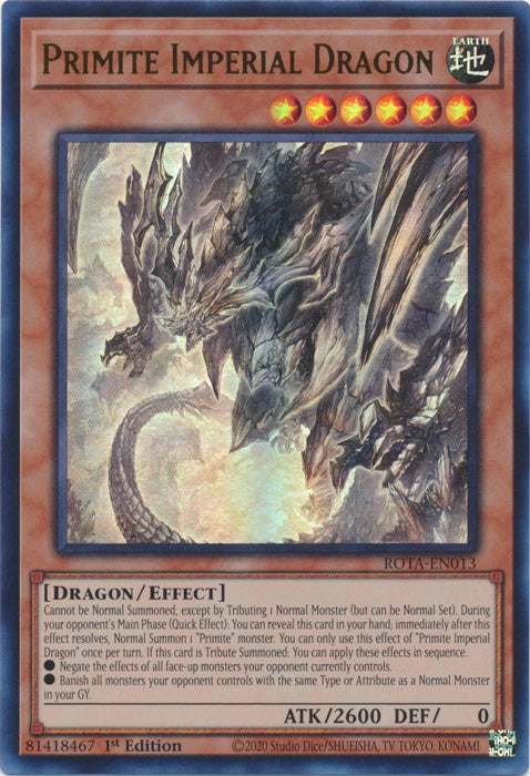 Primite Imperial Dragon - ROTA-EN013 - Ultra Rare - 1st Edition