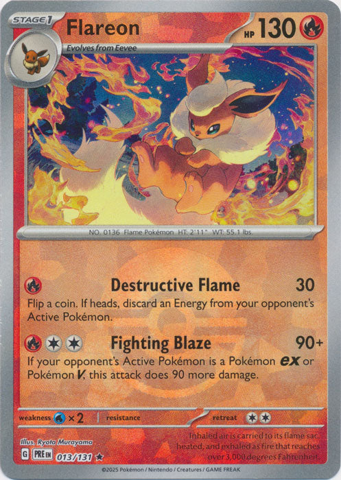 Flareon (Poke Ball Pattern) - 013/131 - Rare