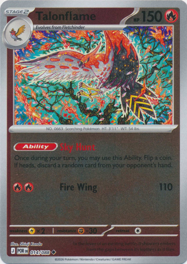 Talonflame - 014/088 - Uncommon - Reverse Holo