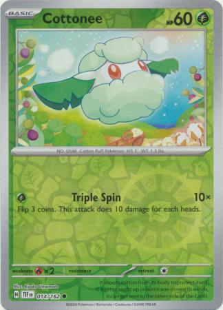 Cottonee - 014/162 - Common - Reverse Holo