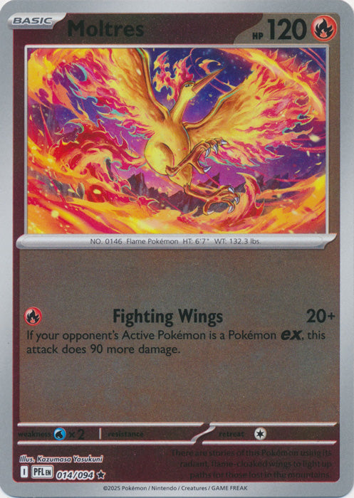 Moltres - 014/094 - Rare - Reverse Holo