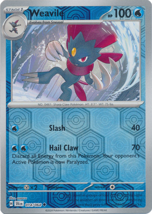 Weavile - 014/064 - Uncommon - Reverse Holo