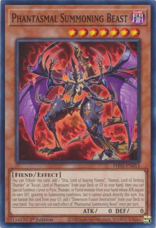 Phantasmal Summoning Beast - PHNI-EN014 - Common - 1st Edition