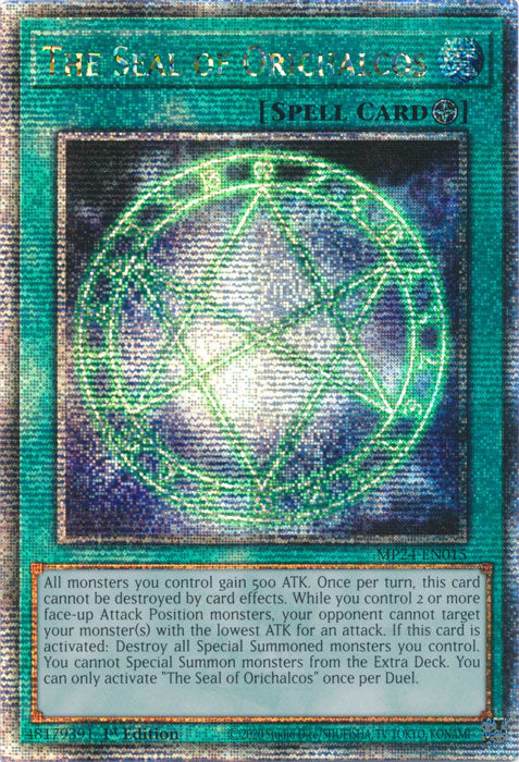 The Seal of Orichalcos - MP24-EN015 - Quarter Century Secret Rare - 1st Edition