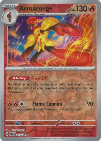 Armarouge - 015/091 - Rare - Reverse Holo