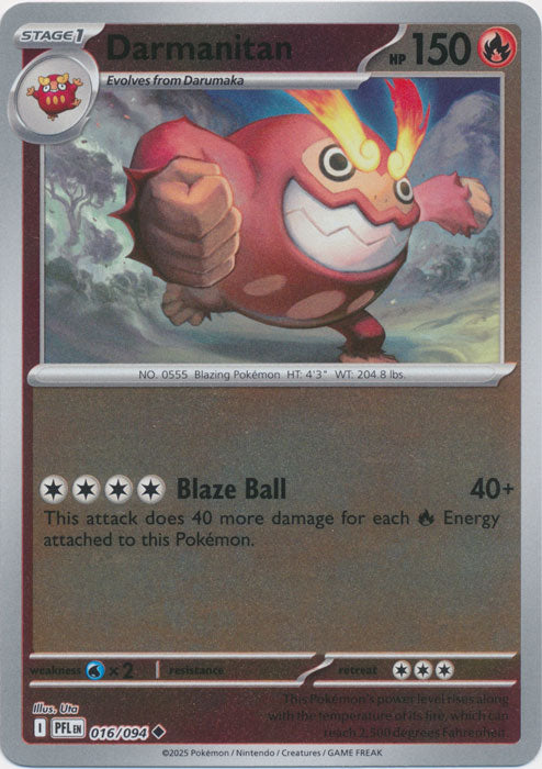 Darmanitan - 016/094 - Uncommon - Reverse Holo