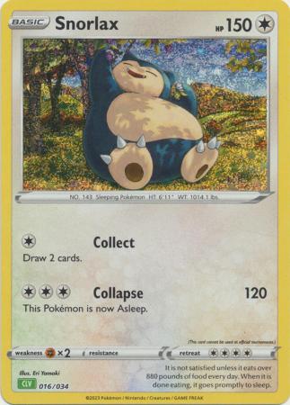 Snorlax - 016/034 - Holo Promo