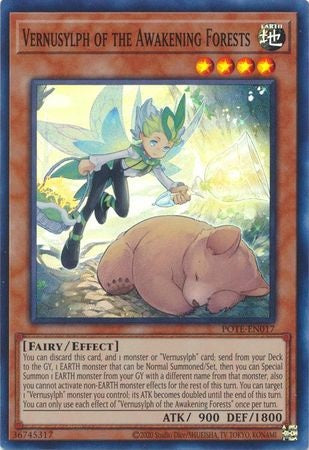 Vernusylph of the Awakening Forests - POTE-EN017 - Super Rare - Unlimited