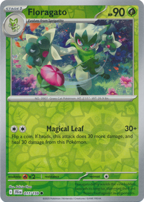 Floragato - 017/159 - Common - Reverse Holo