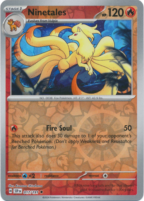Ninetales - 017/191 - Uncommon - Reverse Holo