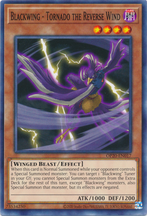 Blackwing - Tornado the Reverse Wind - OP20-EN017 - Common - Unlimited