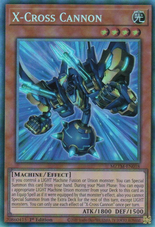 X-Cross Cannon (Collector's Rare) - MZTM-EN018 - Collector's Rare - 1st Edition