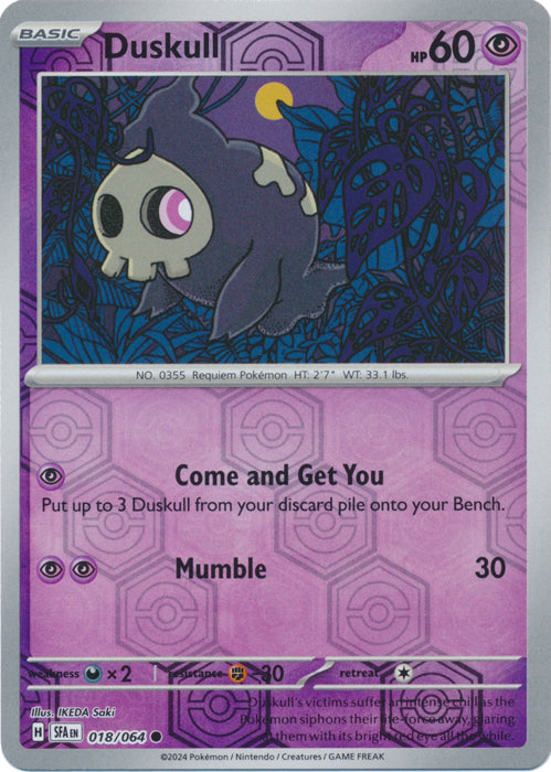 Duskull - 018/064 - Common - Reverse Holo