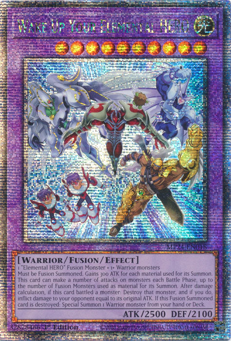 Wake Up Your Elemental HERO - MP24-EN018 - Quarter Century Secret Rare - 1st Edition