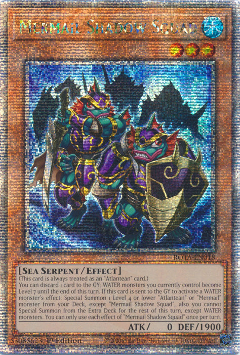 Mermail Shadow Squad - ROTA-EN018 - Quarter Century Secret Rare - 1st Edition