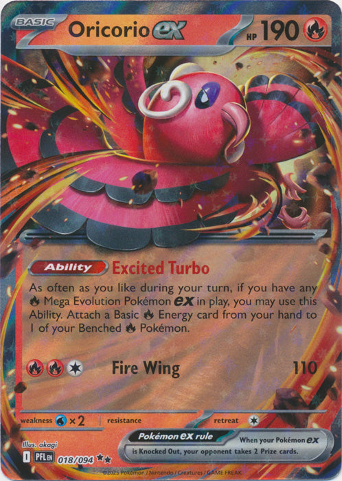Oricorio ex - 018/094 - Double Rare