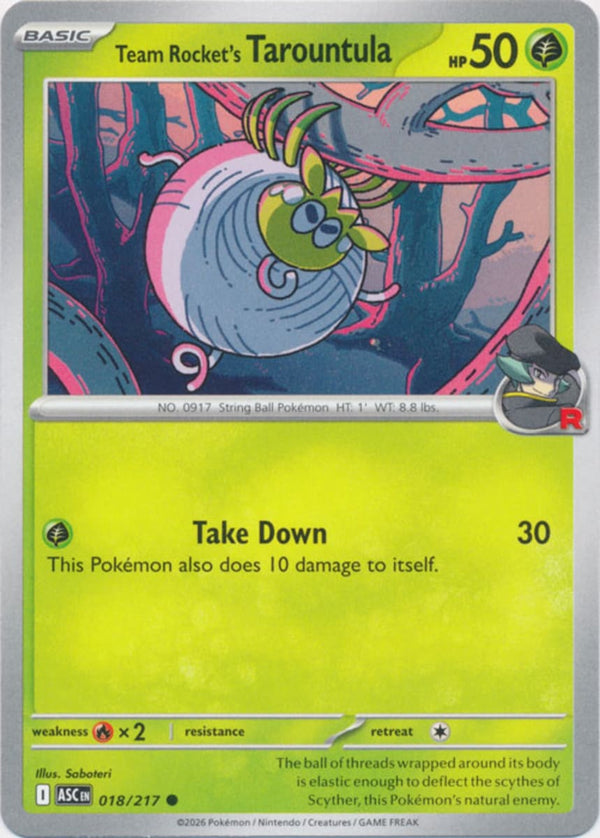 Team Rocket's Tarountula - 018/217 - Common