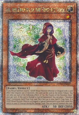 Lo, the Prayers of the Voiceless Voice - PHNI-EN019 - Quarter Century Secret Rare - 1st Edition