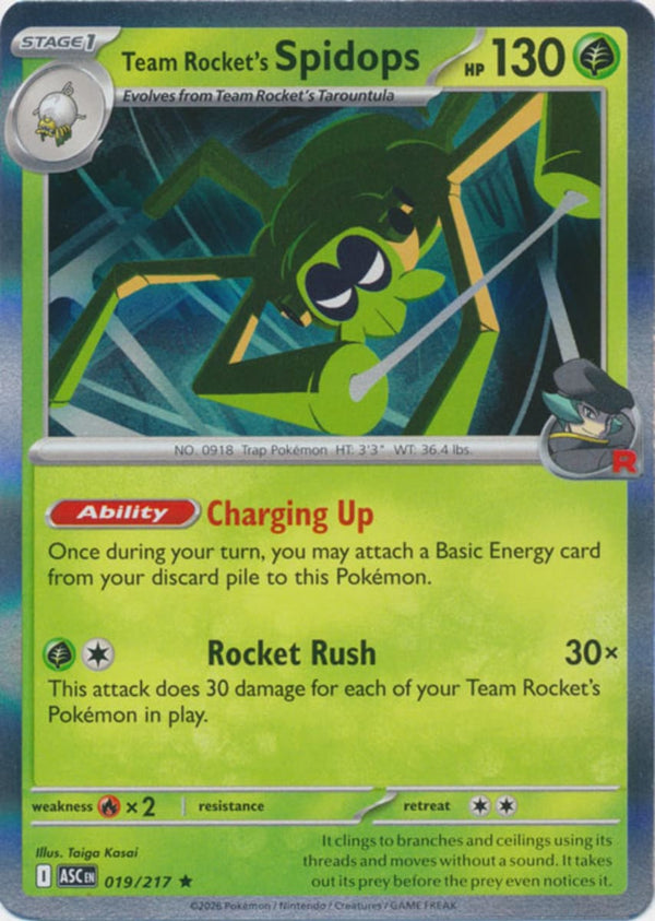 Team Rocket's Spidops - 019/217 - Rare