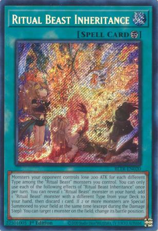 Ritual Beast Inheritance - BLTR-EN020 - Secret Rare - 1st Edition