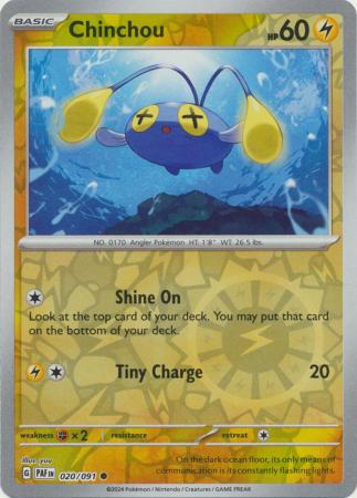 Chinchou - 020/091 - Common - Reverse Holo