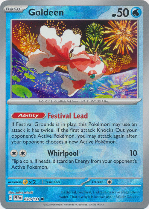 Goldeen (Poke Ball Pattern) - 020/131 - Common