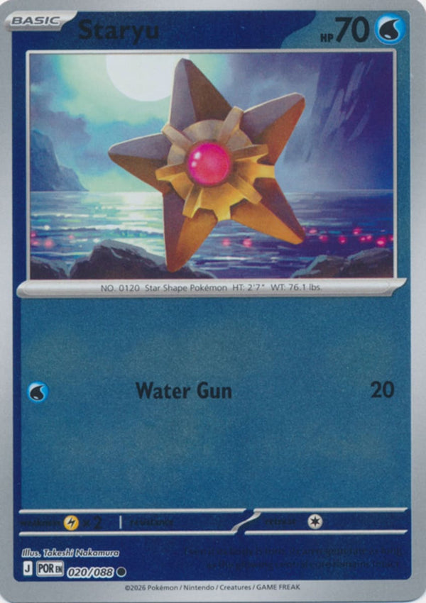 Staryu - 020/088 - Common - Reverse Holo