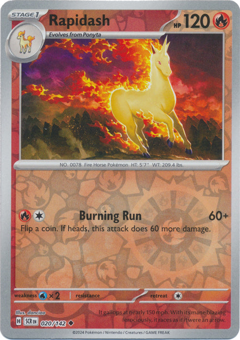 Rapidash - 020/142 - Uncommon - Reverse Holo