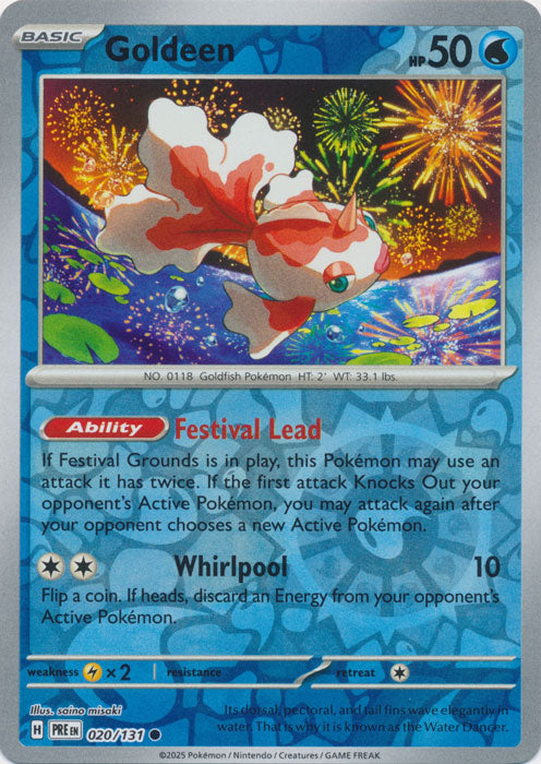 Goldeen - 020/131 - Common - Reverse Holo