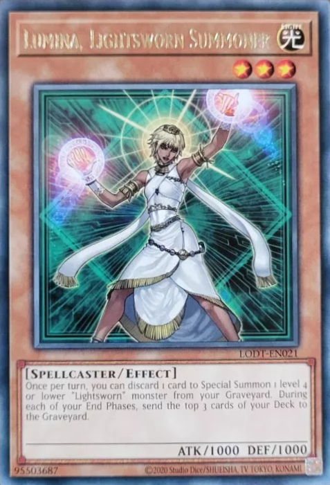 Lumina, Lightsworn Summoner (2020 Date Reprint) - LODT-EN021 - Rare