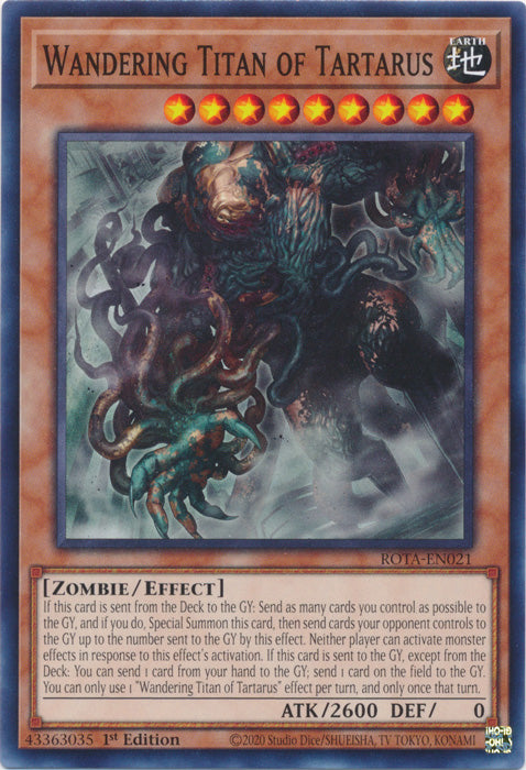 Wandering Titan of Tartarus - ROTA-EN021 - Common - 1st Edition