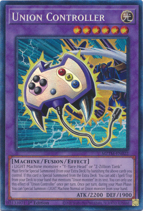 Union Controller (Collector's Rare) - MZTM-EN022 - Collector's Rare - 1st Edition
