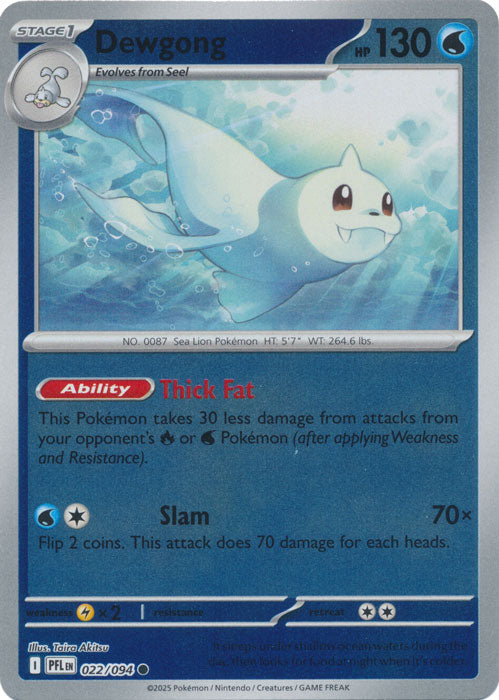 Dewgong - 022/094 - Common - Reverse Holo