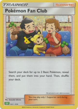 Pokemon Fan Club (CLV) - 022/034 - Holo Promo