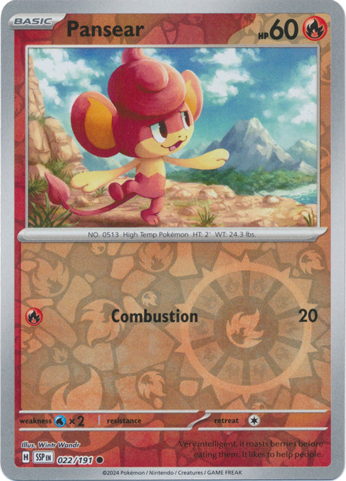 Pansear - 022/191 - Common - Reverse Holo